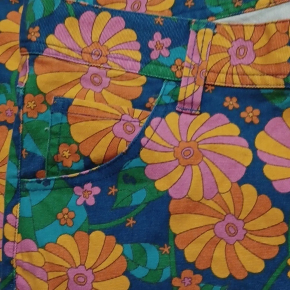 Rodeo Crowns Vintage 1960's Psychedelic floral pants - Picture 2 of 9